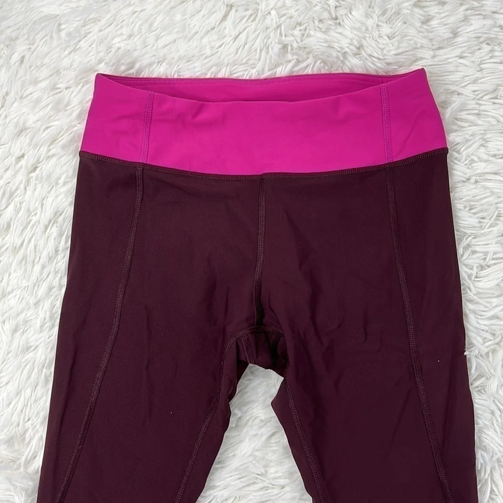 Lululemon Tight Stuff Crop Bordeaux Drama / Raspberry
